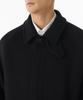 Musinsa Standard Cashmere Blend Oversized Minimal Balmacaan Coat [Black]