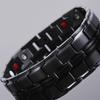 Magnetic Bracelet for Men Brushed Black Stainless Steel Men's Friendship Bracelets Mens Wrist Armband Jewelry