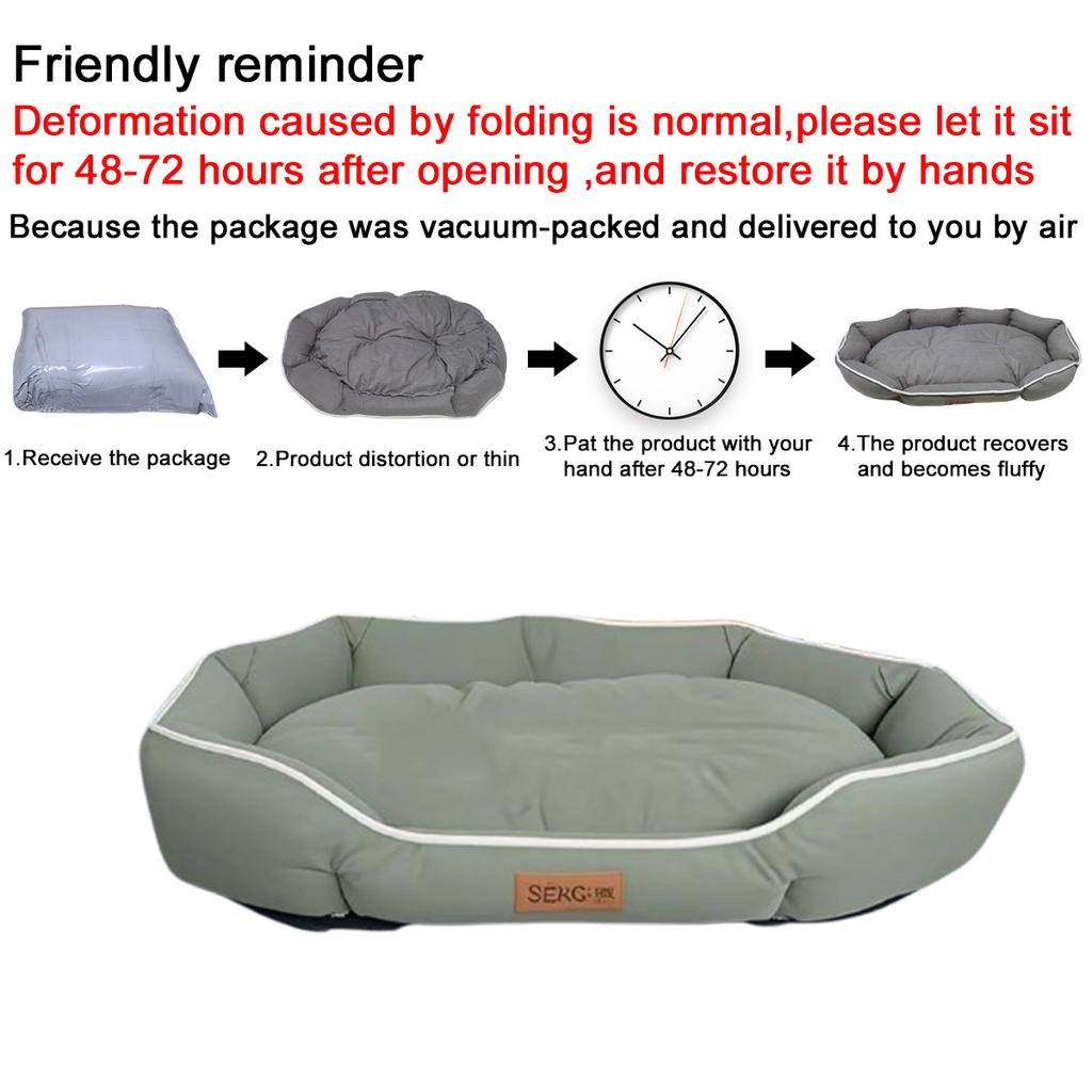 B-Square All Seasons Small Dog Bed Anti-slip Sleeping Cat Bed Breathable Soft Dog Bed for Medium Dog Cushion Pet Bed for Cat