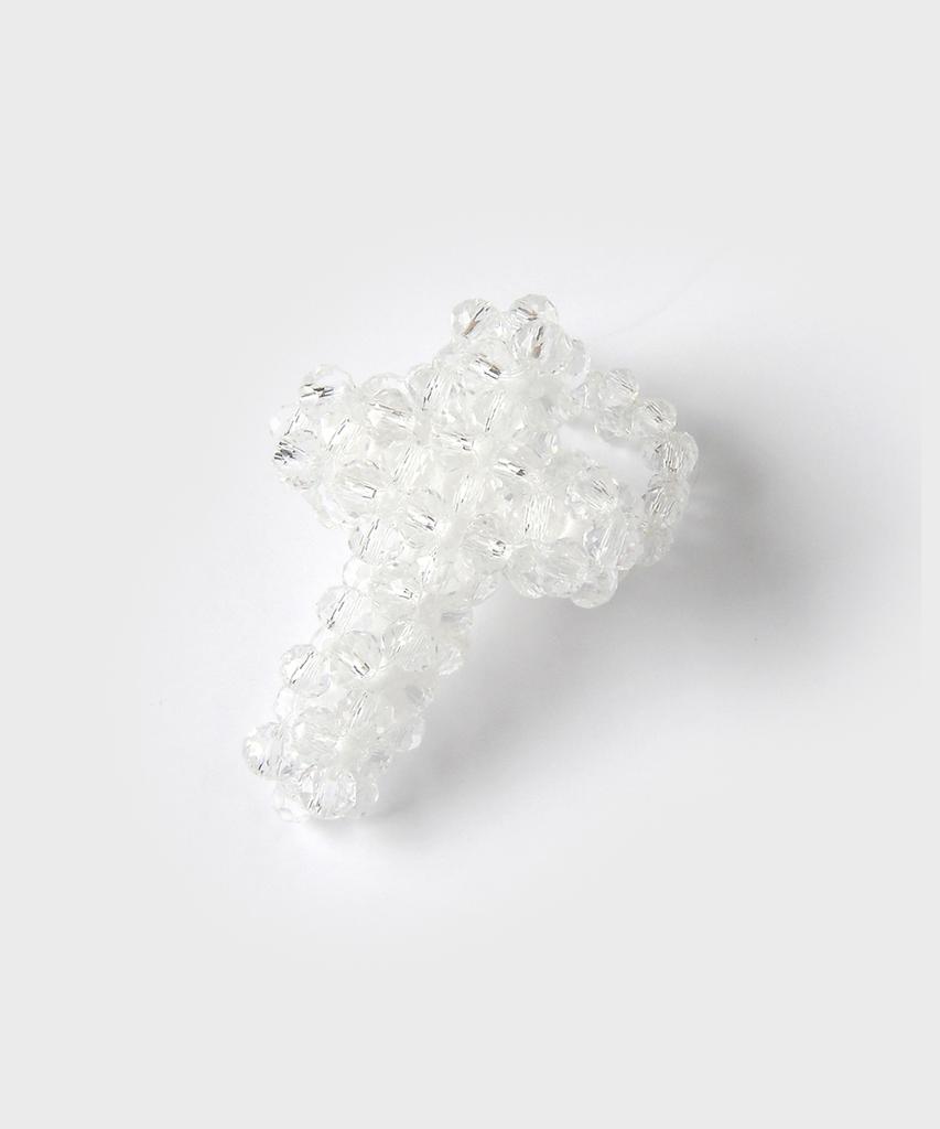 Кольцо-крест Eireve Jelly (белый)
