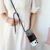 Crossbody Lanyard Clear Glitter Case for iPhone 11 12 13 14 15 16 17 Pro Max XR X XS Cover With Neck Strap Rope Cord Back Fundas