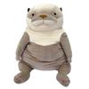 Shinada Global Mochi Series Mochi Cute Gray 50 X 50 X 65 Cm Stuffed Otter Animal (XXL) MOKW-1800G