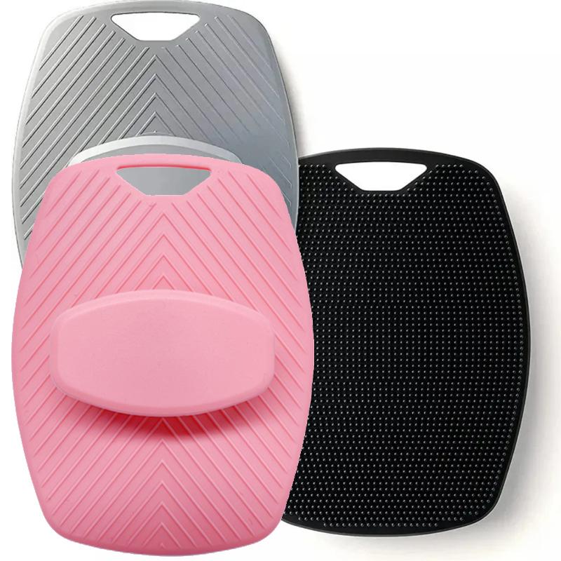 1 шт. Мягкая силиконовая отшелушивающая щетка-очиститель Ручная щетка для очищения тела Уход за телом Скраб для душа Нежный массаж Щетка для ванны Универсальная