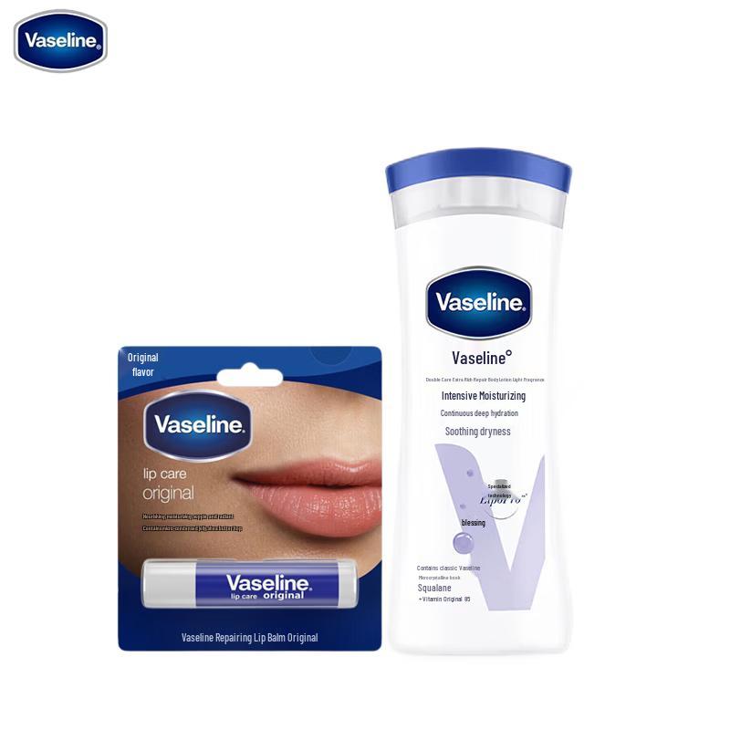 Набор лосьон для тела Vaseline Intensive Care и бальзам для губ