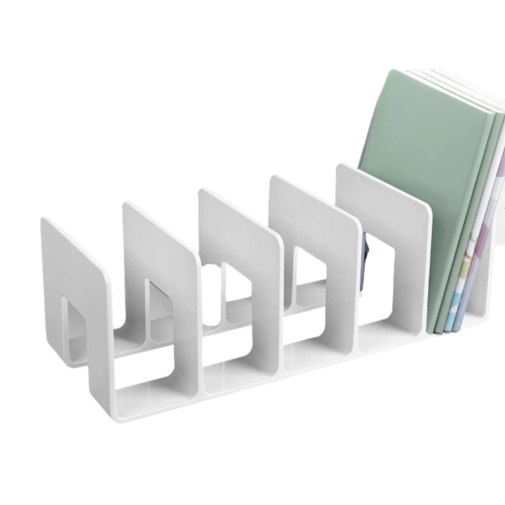 Acrylic Bookends Reading Shelf Book End File Sorter Book Storage Stand File Organizer for Book Magazines