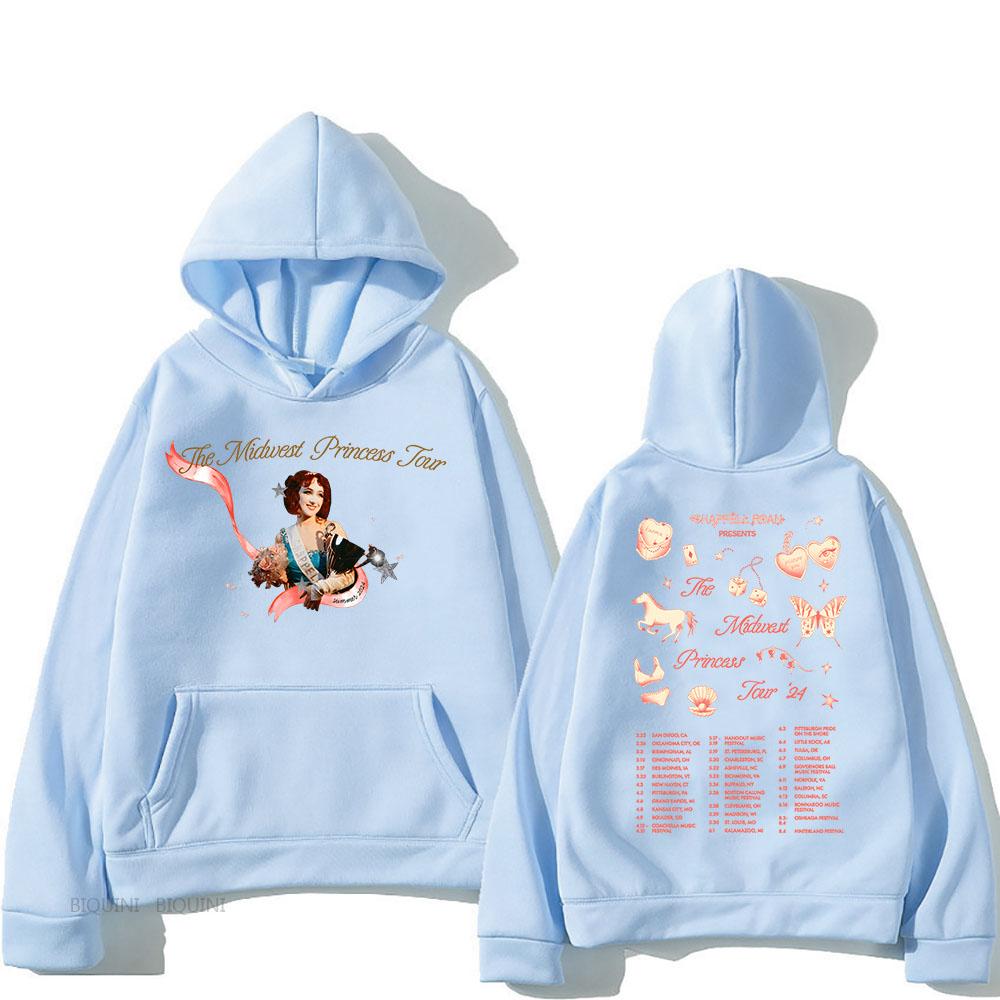 Уличная одежда унисекс The Midwest Princess Tour 2024 Chappell Roan Hoodies Ropa Hombre Sudaderas Осенняя флисовая удобная одежда