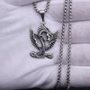 Ожерелье в стиле панк с подвеской в виде дракона из титановой стали, ретро-модное мужское животное, летающий дракон, литье ювелирных изделий, подарок для моего парня
