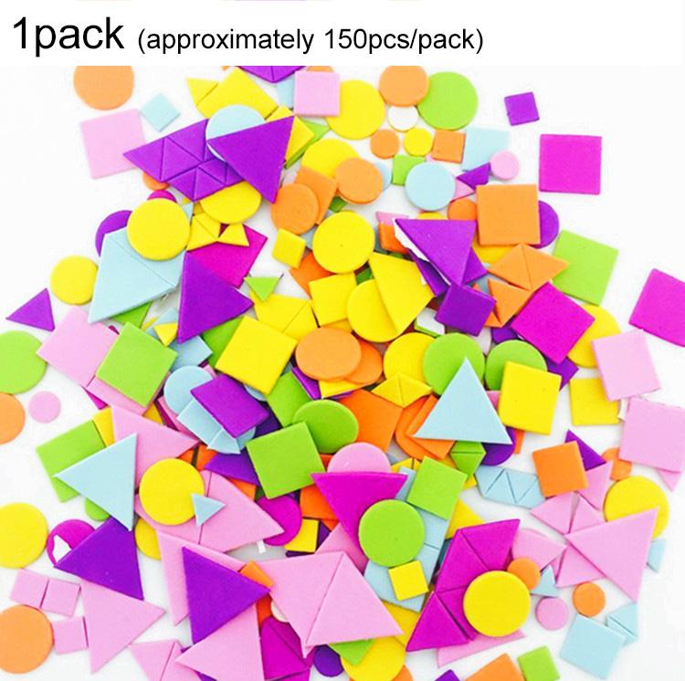 Детские геометрические пенопластовые наклейки-пазл самоклеящиеся наклейки из ЭВА детское образование игрушки «сделай сам» для поделок, искусства, изготовления подарков TMZ