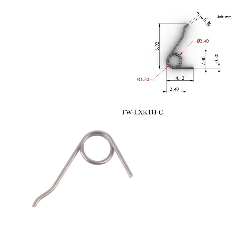 Stainless Steel Jewelry Lobster Clasps Torsion Spring Wire Dia 0.3Mm Jewelry Mini Lobster Clasps Spring Small Torsion Spring