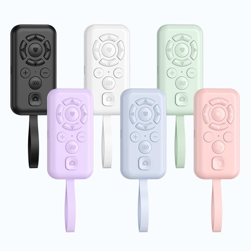 Smart Bluetooth Remote: Multifunctional Zoom, TikTok Controller, Rechargeable Phone Photography & Video Page Turner.