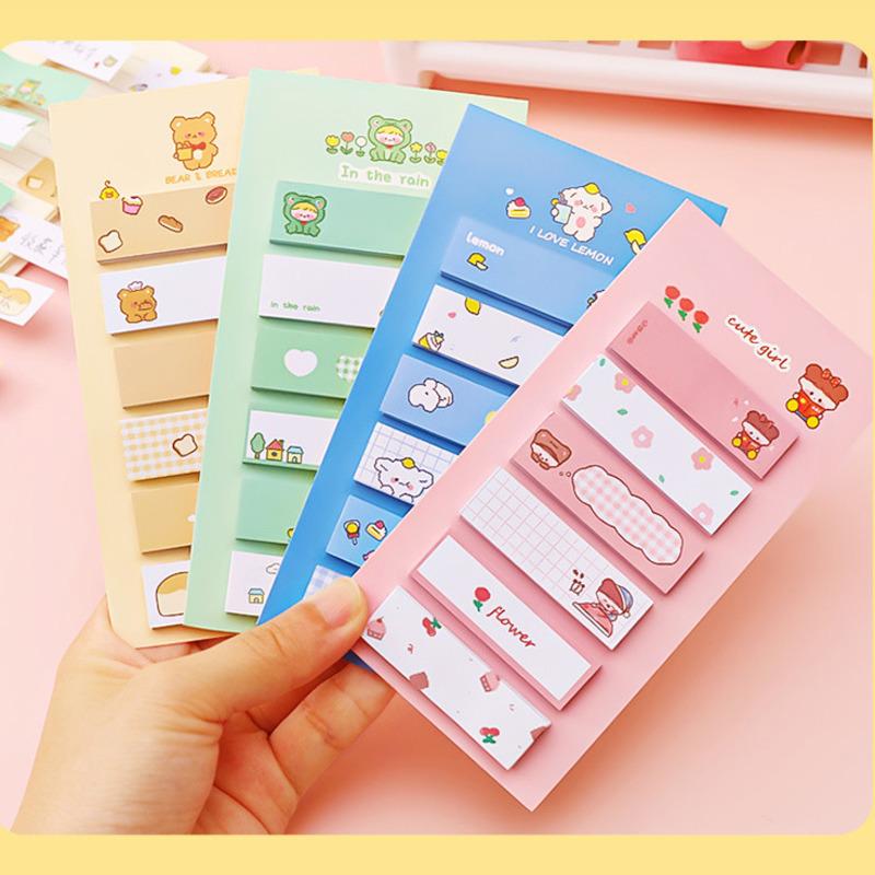 1 Piece Cute Animals Girls Sticky Note Notepad Memo Pad Office School Supplies Stationery Planner Adhesive