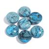 10pcs/lot Round Blue Wave Pattern Circular Cabochon For Jewelry Making Natural Stone Beads DIY Earring Bracelet Rings Necklace