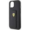 Ferrari Fehcp15Sgspsik Iphone 15 / 14 / 13 6.1 Czarny/Black Hardcase Grip Stand Metal Logo