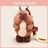Cute Cartoon Eating Peanuts Groundhog Plush Toy Pendant Keychain For Bag Decor And Gifts