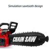 Детская электрическая цепная пила, игрушка, интерактивный строительный инструмент с реалистичным звуком, рождественские сувениры для маленьких мальчиков