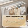 Clothes Drying Rack for Radiators 0.3-2m Carbon Steel Dual Poles Easy No-Drilling