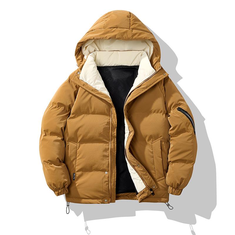 Europe and the United States Men's Autumn and Winter Cotton-padded Coat Trend Cold and Thick Bread Clothing Casual Warm Cotton-padded Coat