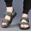 Commute Men Sandals Outdoor Soft Sole Breathable Beach Sports Shoes Casual Leather Sandals Lightweight Open Toe Sandals