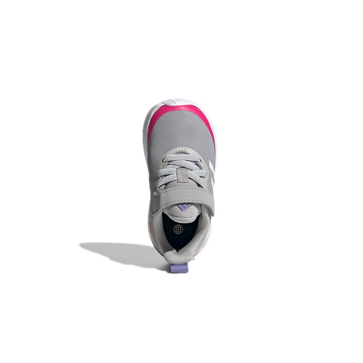 adidas Fortarun Эластичная шнуровка Верхний ремешок Удобные Легкие Прочные Низкие Кроссовки для ходьбы Детская обувь Серый H04131