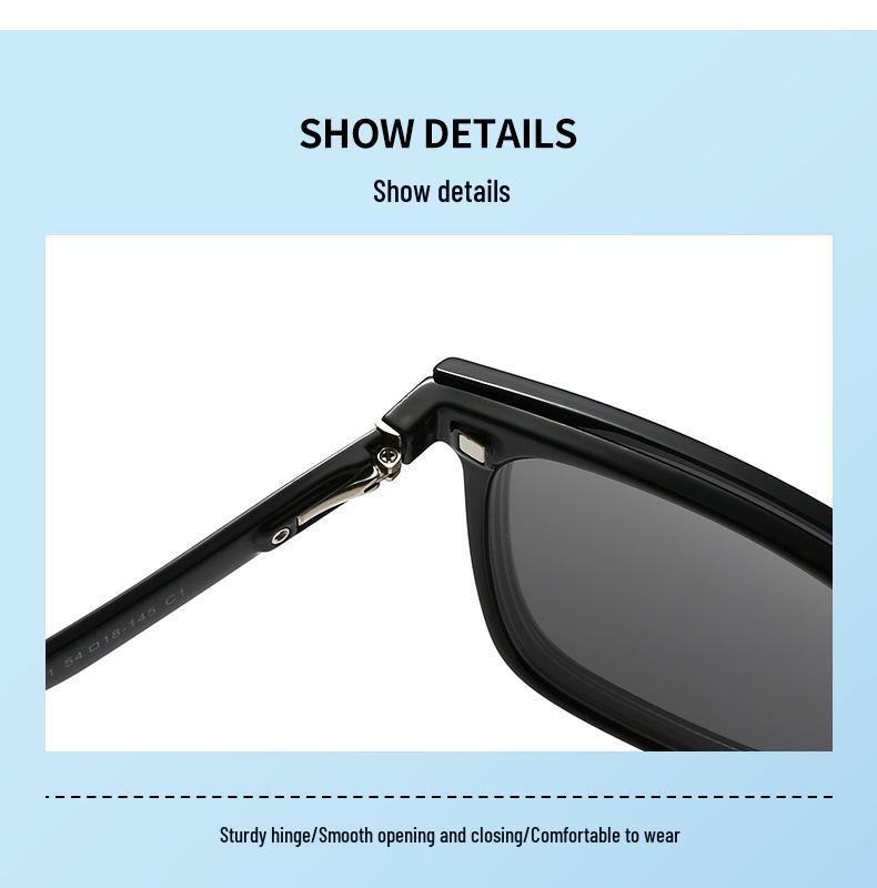 Оправы для очков от близорукости TR90 с магнитными клипсами-поляризованными солнцезащитными очками для мужчин и женщин