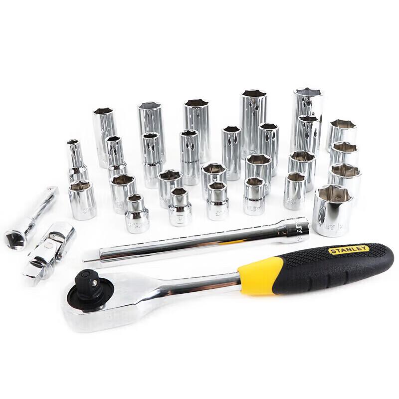 Stanley 31-Piece Metric Socket & Ratchet Wrench Set
