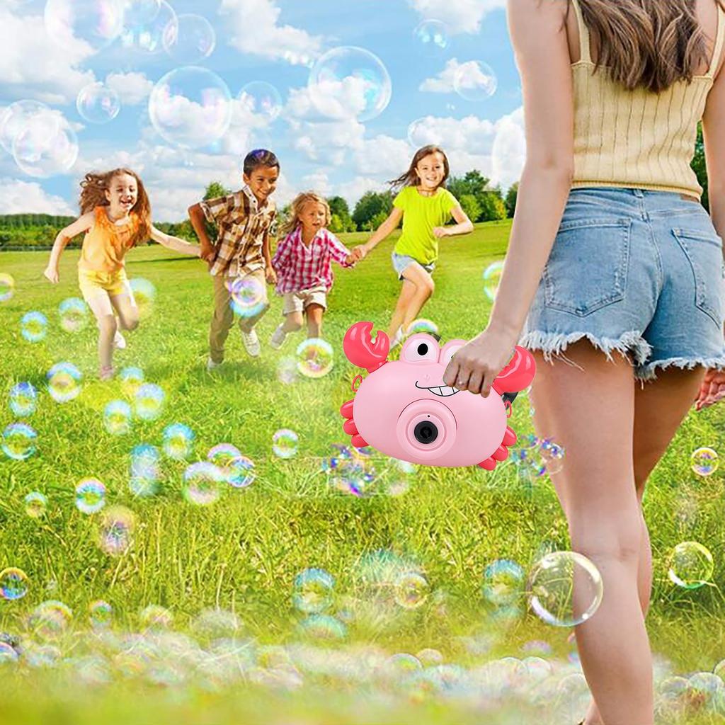 Машина для мыльных пузырей игрушка-краб огнетушитель электрический детский уличный летний игрушка 60 мл