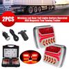 Wireless Magnetic Trailer Light IP67 Waterproof Tail Lamp Rechargeable LED Stop/Turn/Tail Lights Kit for Truck Trailers RVs Boats