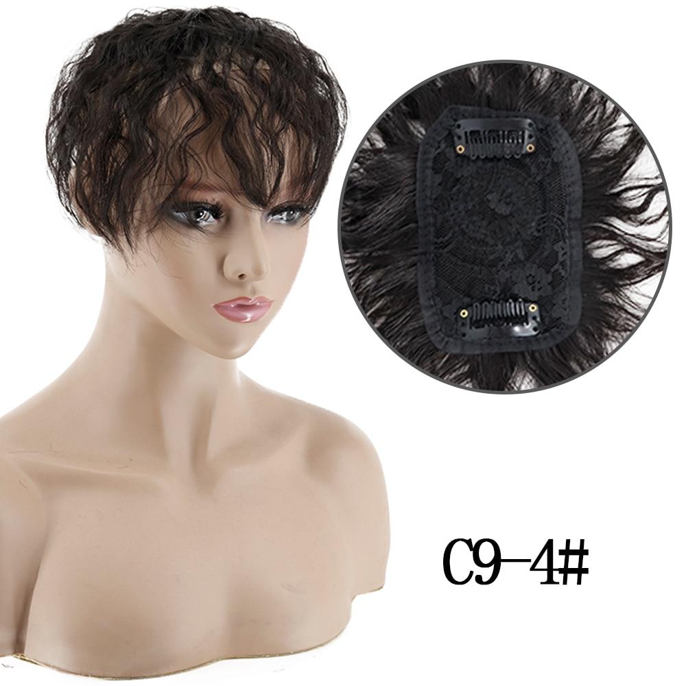 MERISIHAIR Женские 3D воздушные наращивания волос, искусственная бахрома, натуральный парик, клипса на шиньон, светло-коричневые, высокотемпературные парики, повседневная одежда