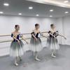 Взрослые Детские Длинные Профессиональные Балетные Пачки Костюм для балета «Лебединое озеро» Платье балерины Детская одежда для выступлений Топ из бархата