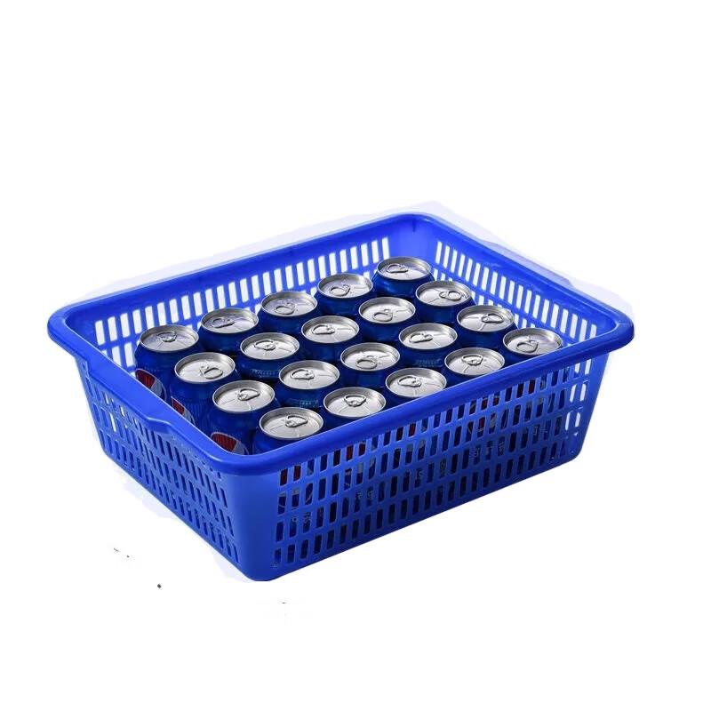 Прямоугольные пластиковые кухонные корзины для слива и хранения (2-Pack)