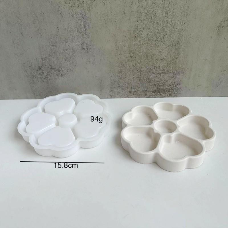 Сова Рыба Клевер Поднос для хранения Силиконовая форма Сердце Гипсовая смола Хранение ювелирных изделий Гипсовая форма Кристалл Капля Клей DIY Декор