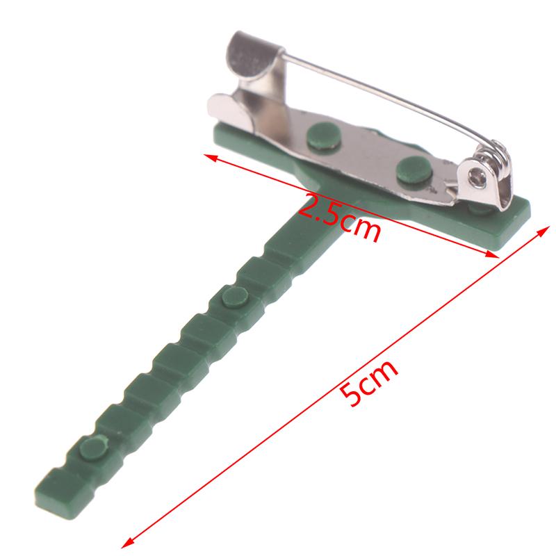 20Pcs Plastic Metal Brooches Unisex Shirt Collar Pins Fake Flower Brooch Pins