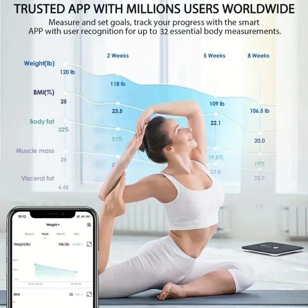 Bluetooth электронные весы беспроводные весы для измерения жира в организме рождественский подарок домашние весы для измерения веса человеческого тела