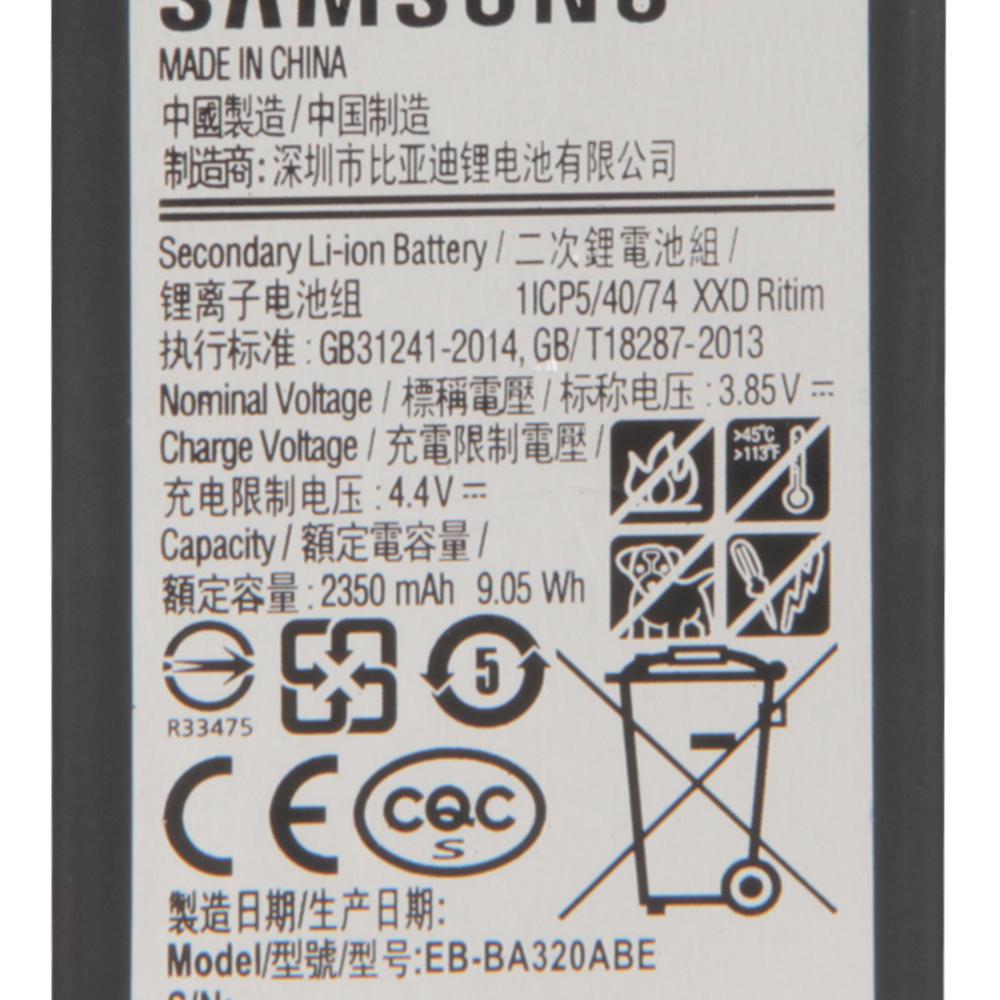 Оригинальный сменный аккумулятор для Samsung GALAXY A3 2017 Edition A320 A320FL A320F A320F/DS A320Y/DS A320Y EB-BA320ABE Аккумулятор 2350 мАч
