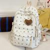High Value Small Fresh Floral Girl Student Backpacks College Style Large Capacity Nylon Schoolbag College Students Teenagers Going Out Travel Rucksack