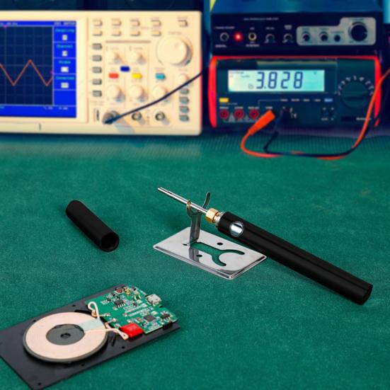 1 комплект электрического паяльника, аккумулятор 1100 мАч, интерфейс 510, съемный наконечник, запуск одной кнопкой, зарядка через USB, 8-15 Вт, беспроводной паяльник, паяльник