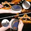 2 In 1 Solar Camping String Lights 8 Modes Outdoor Portable Lights USB Rechargeable Waterproof Camping Lantern Hiking Tent Yard