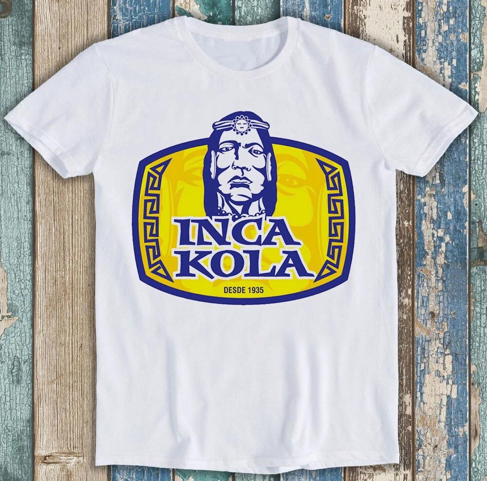 Футболка с логотипом Inca Kola Перу Газированный напиток Золотая содовая Крутой подарок Футболка 1436