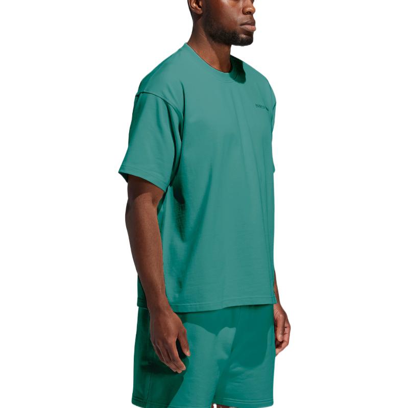 Adidas Футболка с круглым вырезом, коллекция коллаборации Фаррелла Уильямса, мужская, зеленая, GM1955