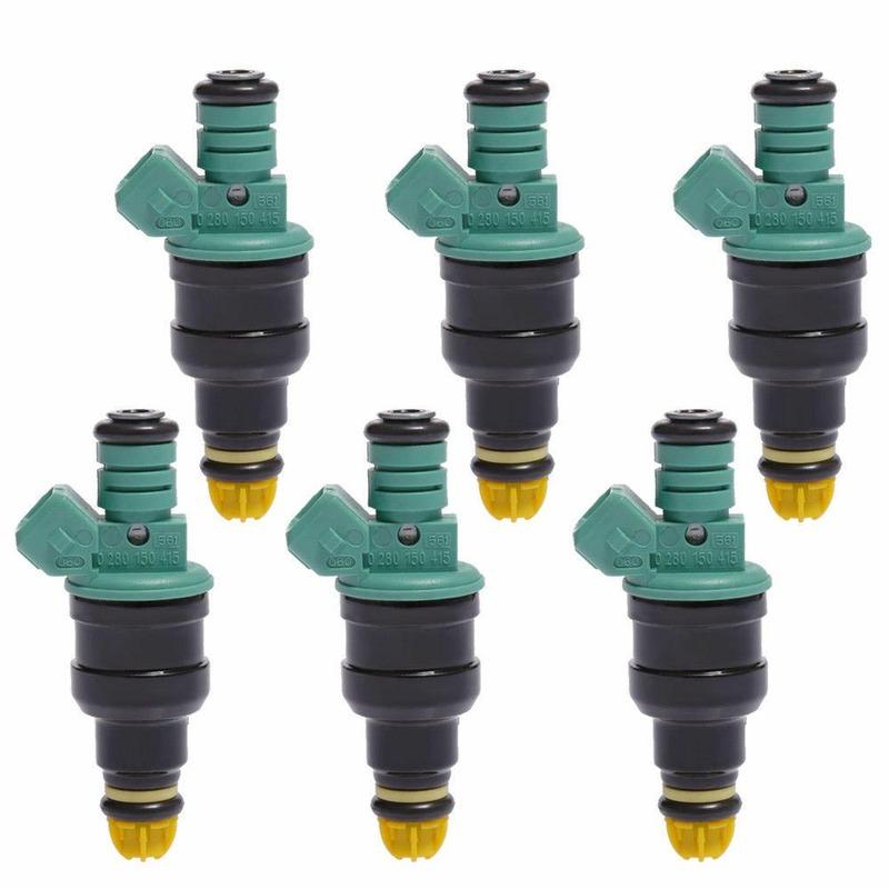 0280150415 SINOCMP 6PCS Fuel Injectors For BMW 323i 325i 525i M3 Flow Matched Car Professional Replacement Parts