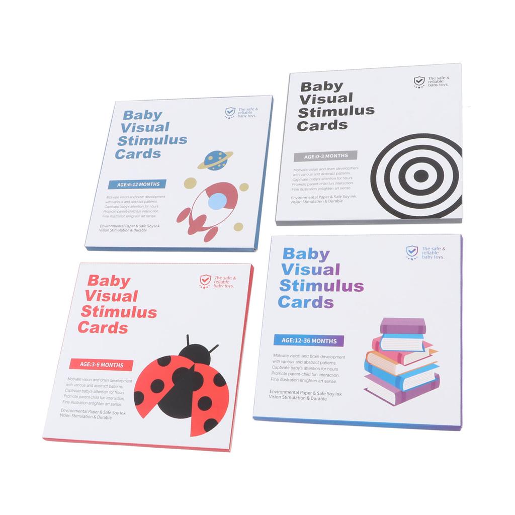 64pcs High Contrast Baby Flashcards Visual Stimulation Flashcard Early Educational Toy