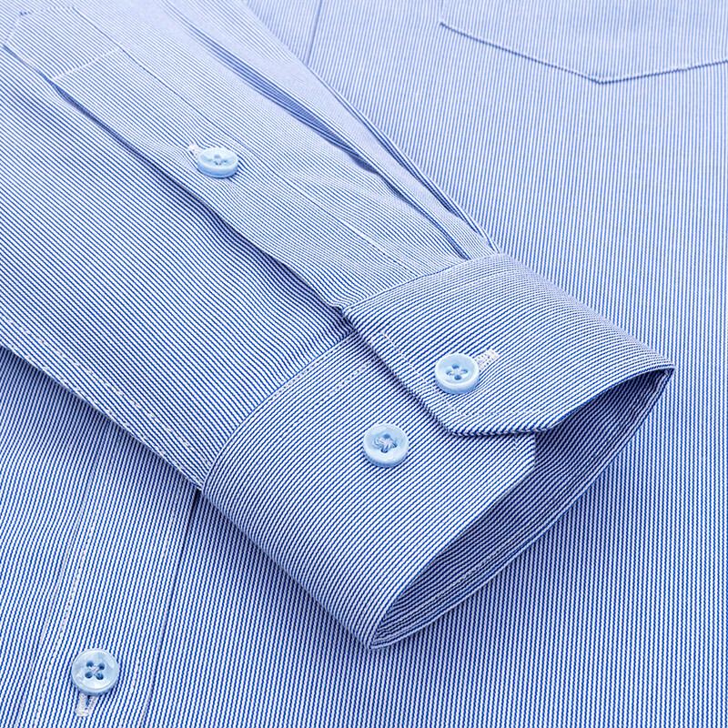 Мужская рубашка FIRS с длинным рукавом, в полоску, в стиле business casual