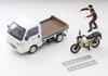 TOMYTEC Tomica Limited Vintage Neo LV-N330a Honda Acty Truck Motorcycle Store Specification White Completed Product with Honda CT125/Hunter Cub