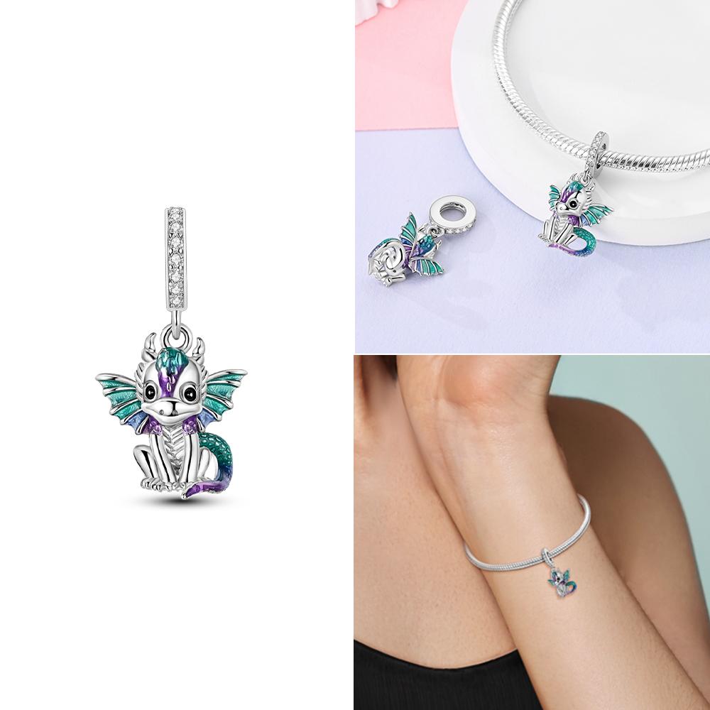 Broken Bird Egg Dragon Eggs In Blue Ice Beads Charms Fit Bracelet Diy Friend Gift Children'S Day Diy Necklace Women