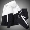 Fashion Men's Tracksuit Casual Joggers Hooded Sportswear Autumn Mens Jackets+Pants 2 Piece Sets Hip Hop Running Sports Suit