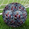 1pc Haalands Soccer Triumph Size 5 Soccer Ball PVC Football Sports Matches Training Outdoor Games Beach Elastic Balls 07e116