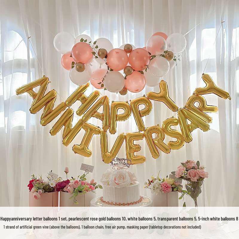 Романтический свадебный и юбилейный декор из воздушных шаров для атмосферы и празднования