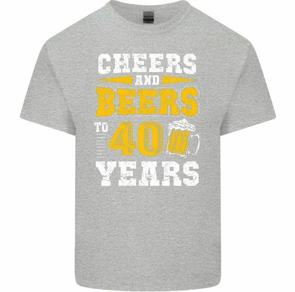 40th Birthday TShirt 1982 Unisexs Funny CHEERS BEERS to 40 Year Old Alcohol Top