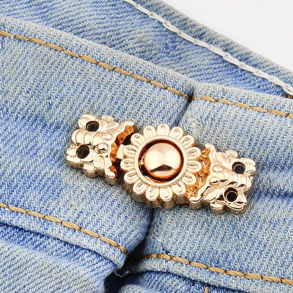 Flower Fashion Jewelry Women Brooch Jeans Accessories Anti-Exposure Brooch Tightening Waistband Pin