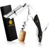 SaintGraal Винный штопор Нож сомелье Открывалка для бутылок Штопор Стильный алкоголь Подарок на день рождения [Рекомендуется сомелье] Подарок для отца (Эбеновое дерево)